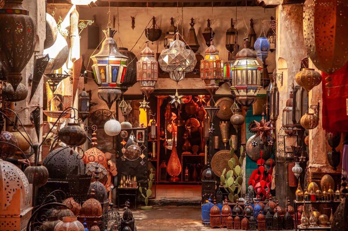 Lamps and lanterns for sale in the souk souk Lamps and lanterns for sale in the souk souk