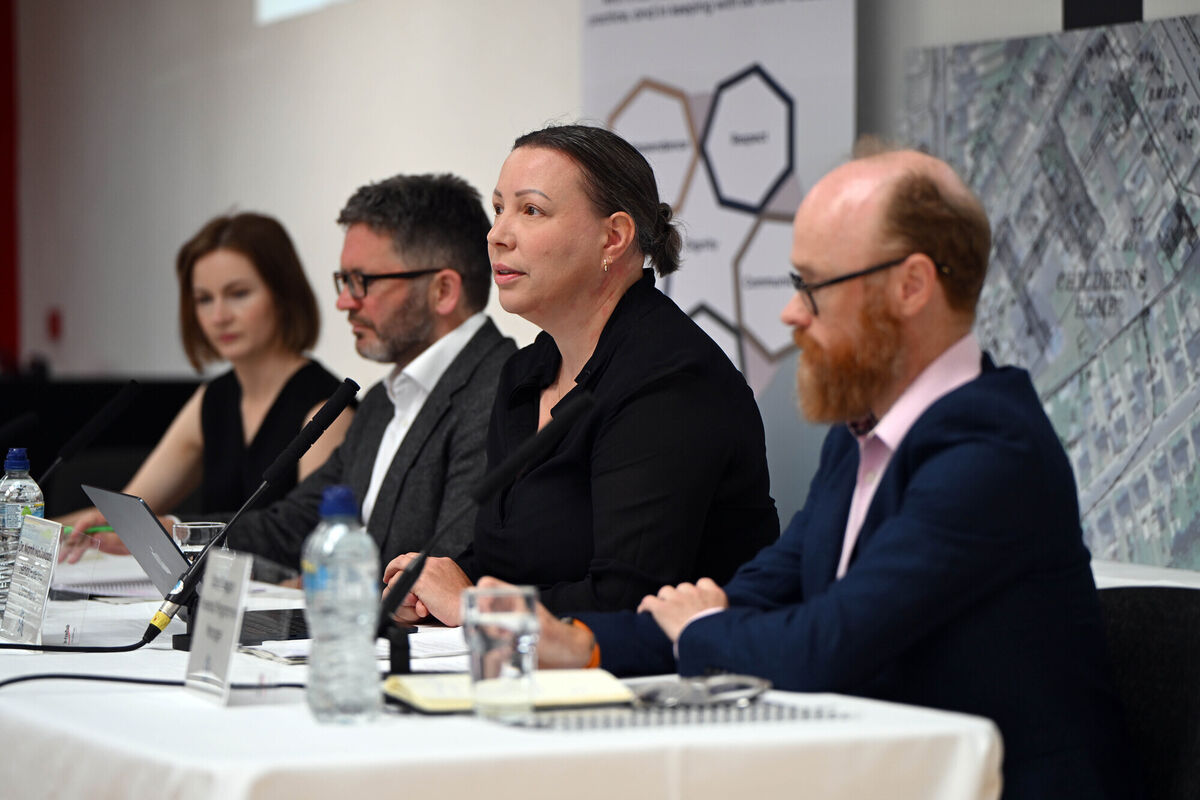 Louise Walsh, Daniel MacSweeney, Director of Authorised Intervention, Tuam, Dr Niamh McCullagh senior forensic consultant; and Oran Finegan, forensic programme manager. Picture: Ray Ryan