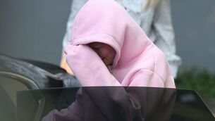 <p>Isobella Perrie Sullivan leaving after she appeared before a special sitting of Trim District Court in Co Meath on Friday evening. Picture: Damien Eagers/PA Wire</p>