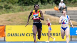 <p>Rhasidat Adeleke ran 22.80 into a headwind to qualify for the 200m at next month's European Championships. Pic: ©INPHO/Morgan Treacy</p>