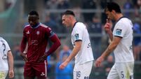 SSE Airtricity League Premier Division Galway United vs Waterford Francely Lomboto reacts to a missed chance 25/7/2026