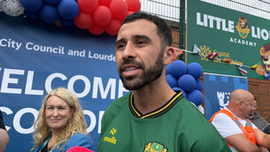 <p>Dublin footballer Pico Lopes at Lourdes Celtic FC (Grainne Ni Aodha/PA)</p> <p>Dublin footballer Pico Lopes at Lourdes Celtic FC (Grainne Ni Aodha/PA)</p>