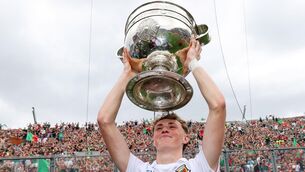 <p>EYES ON THE PRIZE: Mayo's Kobe McDonald celebrates with the Sam Maguire Cup. Pic: ©INPHO/Ryan Byrne.</p>