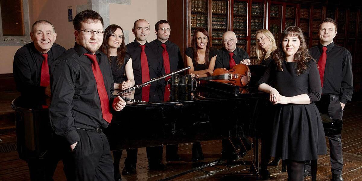 The Allow Céilí Band with Con Herbert (first on left). File picture: John Carroll The Allow Céilí Band with Con Herbert (first on left). File picture: John Carroll