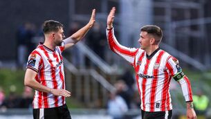 <p>Patrick McEleney is in the frame for his first managerial stint at the age of 33 as successor to Finn Harps manager Kevin McHugh. Pic: ©INPHO/Lorcan Doherty.</p> <p>Patrick McEleney is in the frame for his first managerial stint at the age of 33 as successor to Finn Harps manager Kevin McHugh. Pic: ©INPHO/Lorcan Doherty.</p>
