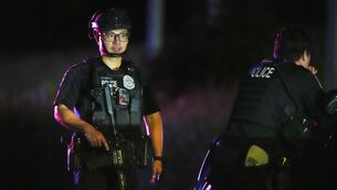 <p>Seattle police respond to a shooting at Seattle Center during the Bite of Seattle food festival on Sunday, July 26. Photo: AP/Lindsey Wasson</p> <p>Seattle police respond to a shooting at Seattle Center during the Bite of Seattle food festival on Sunday, July 26. Photo: AP/Lindsey Wasson</p>