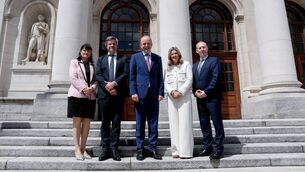 <p>Anne Marie Tierney Le-Roux,IDA, Emmaneul Marill, OpenAI, An Taoiseach Taoiseach Micheál Martin, and Emma Redmond, OpenAI Ireland head and Michael Lohan, IDA, at the announcement that OpenAI is creating its new European headquarters will be based in Dublin's Docklands. </p> <p>Anne Marie Tierney Le-Roux,IDA, Emmaneul Marill, OpenAI, An Taoiseach Taoiseach Micheál Martin, and Emma Redmond, OpenAI Ireland head and Michael Lohan, IDA, at the announcement that OpenAI is creating its new European headquarters will be based in Dublin's Docklands. </p>