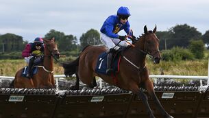 <p>Lizzie Twigg and Josh Williamson win for trainer Gordon Elliott recently. Pic:Healy Racing.</p>