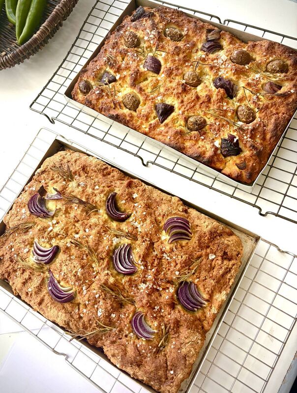 Delicious soda bread focaccia. Delicious soda bread focaccia.