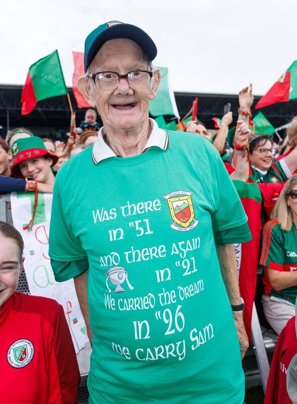Mayo supporter Patsy Higgins from Ballindine. Picture: Tom Maher/Inpho