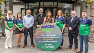 <p>From left: Louise Crowley, Ashley Primrose (Rally Committee members), James Tangney (Chair of Kinisla), Pat Murphy (CEO of Kinisla), Josephine O'Neill (National President of Macra), Elaine Houlihan (Limerick Rally Chairperson), James O'Connell (Director of Agribusiness &amp; Sustainability) &amp; Ciaran Sexton (Chairperson of Limerick Macra) Picture: Eamon Doody </p>