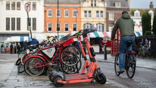 <p>The Government has also announced plans to prohibit toy shops from selling e-scooters. File picture: PA</p>