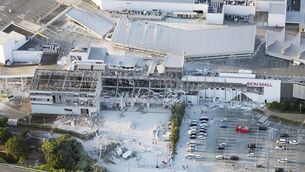 <p>An aerial view shows the damaged Aeon Mall shopping centre after an earthquake with a preliminary magnitude of 7.1 struck Japan's southern Kumamoto prefecture, in Kashima Town, Kumamoto Prefecture, Japan, July 28, 2026. Picture: Kyodo/via REUTERS</p>