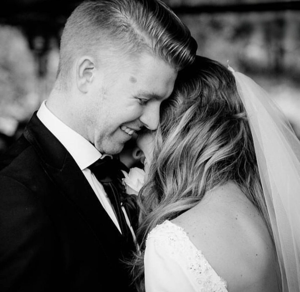 Kylee and Stephen Vincent on their wedding day. Picture: Patrick Furter. Kylee and Stephen Vincent on their wedding day. Picture: Patrick Furter.