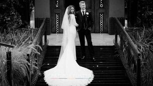 <p>Kylee and Stephen Vincent on their wedding day. Picture: Patrick Furter</p>