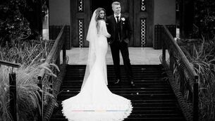<p>Kylee and Stephen Vincent on their wedding day. Picture: Patrick Furter</p>