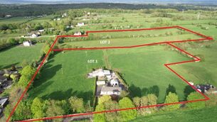 <p>Marked aerial photo of the 20a farm sold at auction, Adare, Co. Limerick.</p>