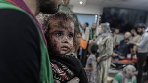<p>Scores of injured people arriving at Al-Shifa Hospital following an Israeli airstrike on Al-Ahli Baptist Hospital in Gaza which killed over 500 people on October 17, 2023. Picture: Ali Jadallah/Anadolu/Getty  </p>