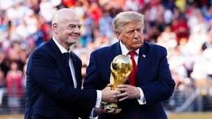 <p>Fifa and its president Gianni Infantino, pictured left, is proposing to create a new company to run its competitions including the World Cup. Pic: Bradley Collyer/PA Wire.</p>