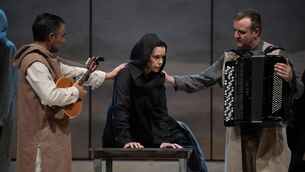 <p>Ariel Hernandez, Sharon Carty, and Dermot Dunne in Testament. Picture: Pat Redmond</p>