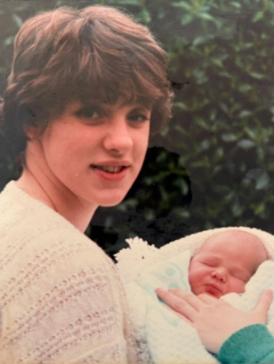 Cindi Bonny, with Kevin, born in Bessborough in 1993. She writes: 'My son is now 33 years old... He carries the sadness of how he came into this world and the knowledge of how hard I had to fight to keep him. He also carries the pain and anger of losing his little sister, Zoei.'