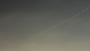 <p>In a statement, the Jordanian military said the missiles had been “intercepted and destroyed”. Picture: AP Photo/Ohad Zwigenberg.</p>