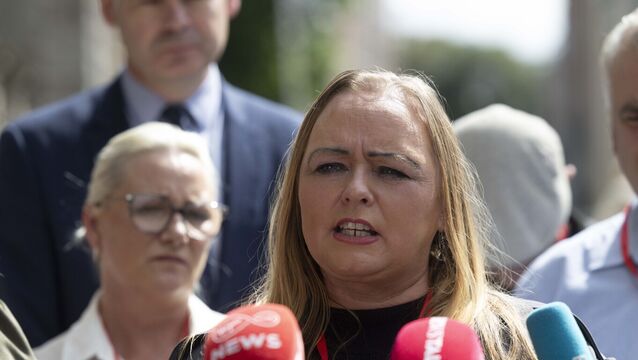 <p>Donna Harper, who lost her 14-year-old daughter Leona in the Creeslough explosion, said a lack of public inquiry was "absolutely devastating." Photo: Sam Boal/Collins Photos </p>