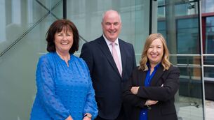 <p>Maeve Hogan, chief executive of the Property Services Regulatory Authority; Eamon O’Flaherty, managing director of Sherry Fitzgerald Brady O'Flaherty; and Niamh Giffney, managing director of DNG Royal County </p> <p>Maeve Hogan, chief executive of the Property Services Regulatory Authority; Eamon O’Flaherty, managing director of Sherry Fitzgerald Brady O'Flaherty; and Niamh Giffney, managing director of DNG Royal County </p>