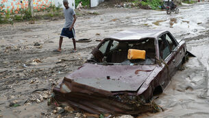 <p>Devastation in Petit-Goave, Haiti, after Hurricane Melissa in October 2025. Picture: Odelyn Joseph/AP</p>