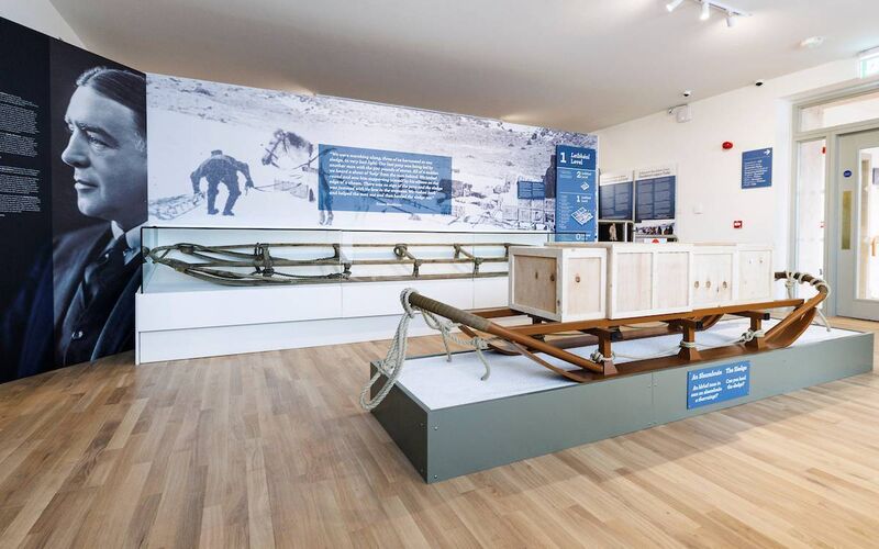 Some of the exhibits in The Shackleton Experience Some of the exhibits in The Shackleton Experience