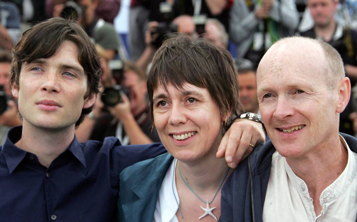 Paul Laverty, right, with actor Cillian Murphy and producer Rebecca O'Brien at the Cannes Film Festival for a screening of The Wind That Shakes The Barley. Paul Laverty, right, with actor Cillian Murphy and producer Rebecca O'Brien at the Cannes Film Festival for a screening of The Wind That Shakes The Barley.