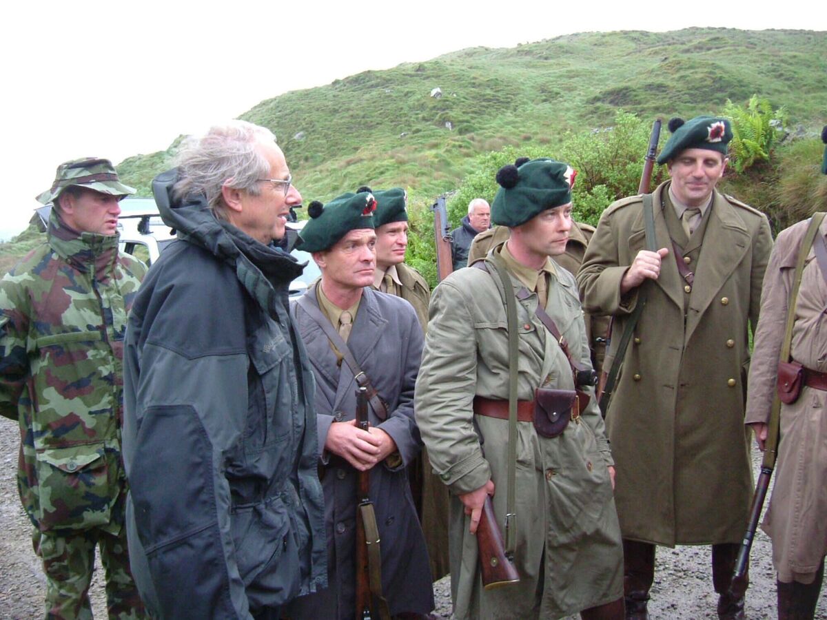 Ken Loach on set at the Top of Coom in the Muscrai Gaeltacht. Picture: Catherine Ketch Ken Loach on set at the Top of Coom in the Muscrai Gaeltacht. Picture: Catherine Ketch
