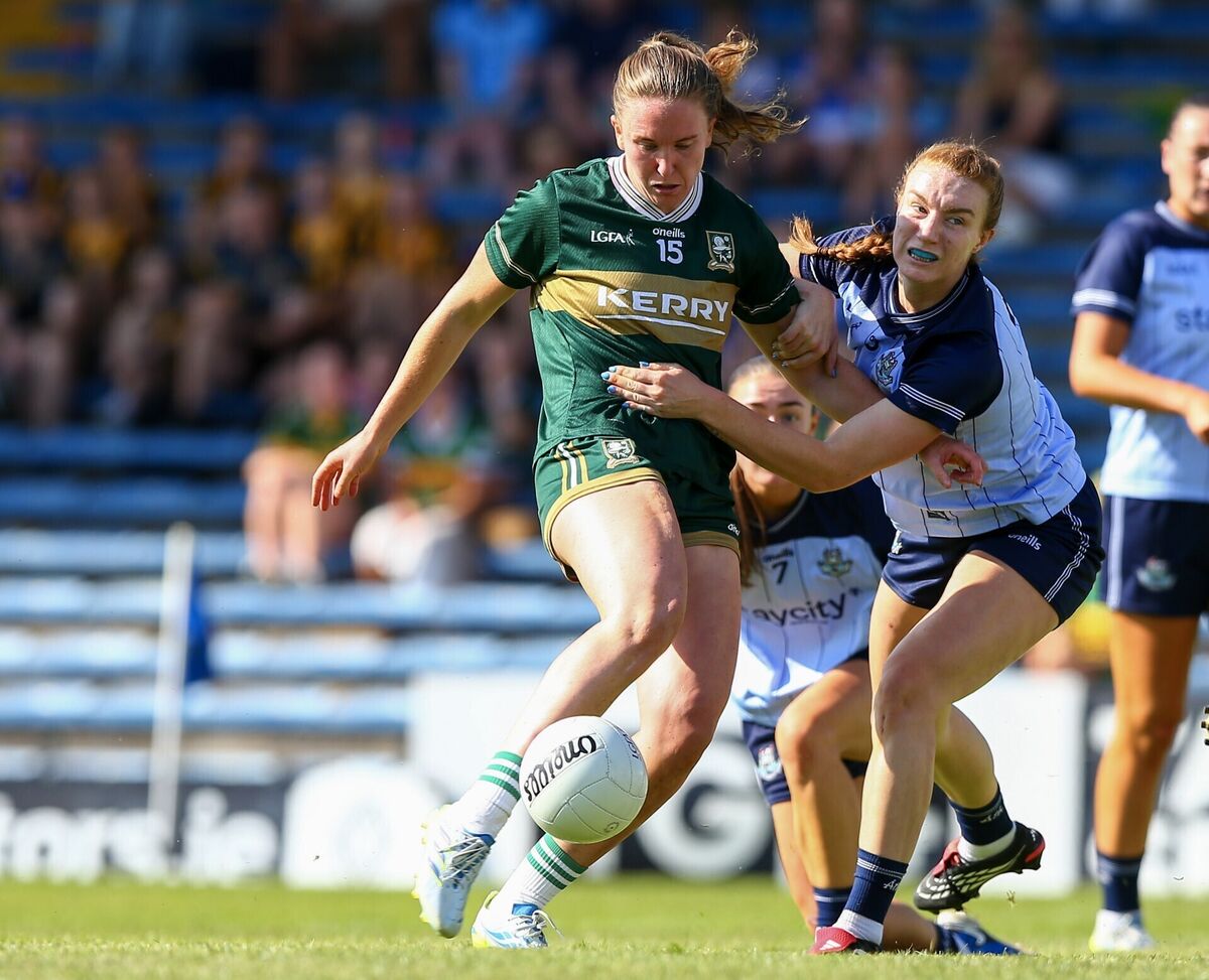 Kerry's Siofra O'Shea scores against Dublin. Picture: INPHO/Stephen Heaney