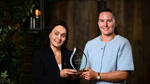 <p>Kerry’s Síofra O'Shea is presented with The Croke Park Hotel/LGFA Player of the Month award for July 2026 by Natalia D'Alcantara, Director of Food & Beverage, The Croke Park Hotel. Picture: Shauna Clinton/Sportsfile</p> <p>Kerry’s Síofra O'Shea is presented with The Croke Park Hotel/LGFA Player of the Month award for July 2026 by Natalia D'Alcantara, Director of Food & Beverage, The Croke Park Hotel. Picture: Shauna Clinton/Sportsfile</p>
