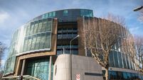 Architectural detail of The Criminal Courts of Justice in Dublin Ireland