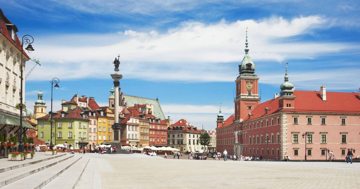 Phoenix-like Polish capital Warsaw's old town (left) and palace (right) were entirely rebuilt in the 1950s and '60s. Hard to tell they're not the 17th and 18th century originals. Image: Polish Tourism Organisation Phoenix-like Polish capital Warsaw's old town (left) and palace (right) were entirely rebuilt in the 1950s and '60s. Hard to tell they're not the 17th and 18th century originals. Image: Polish Tourism Organisation