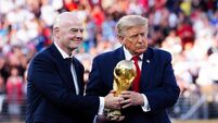Gianni Infantino and Donald Trump File Photo