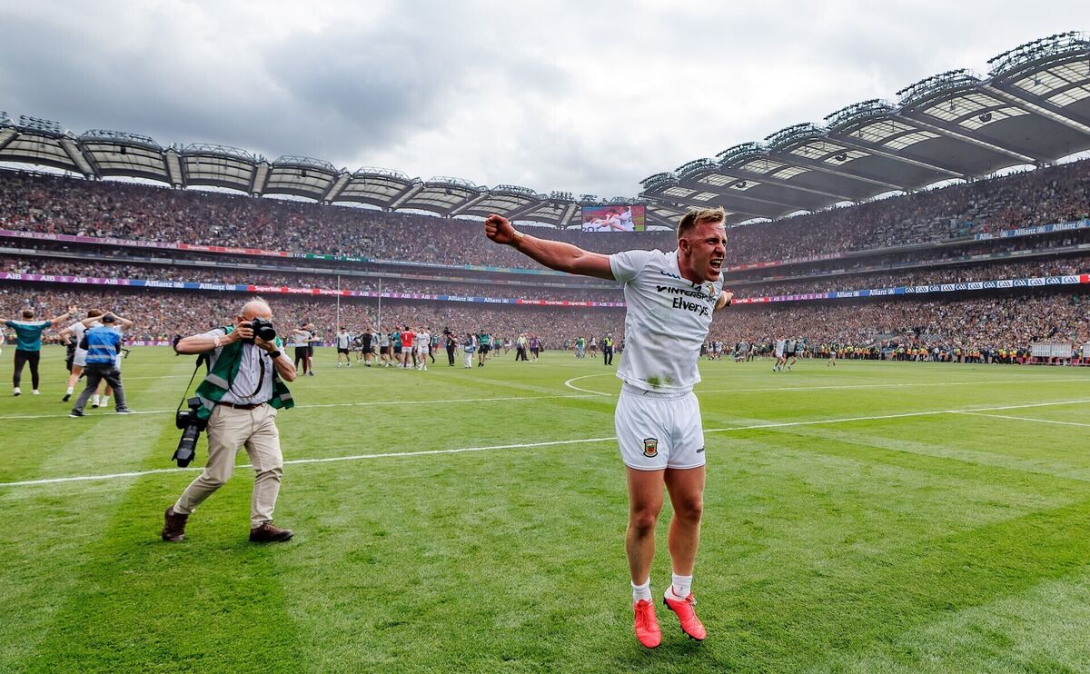 Mayo's Ryan O'Donoghue celebrates their victory over Kerry at Croke Park last Sunday. Picture: James Crombie/Inpho Mayo's Ryan O'Donoghue celebrates their victory over Kerry at Croke Park last Sunday. Picture: James Crombie/Inpho