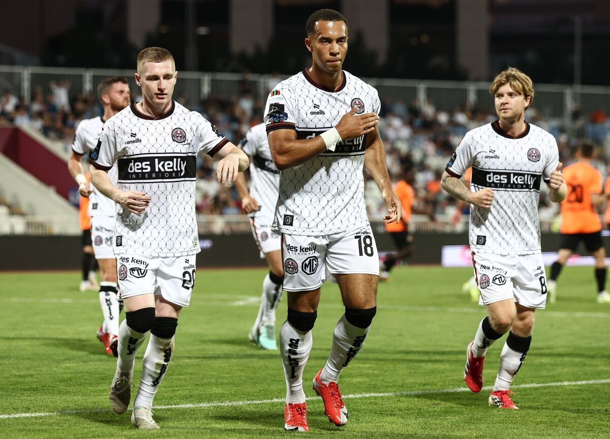 Douglas James Taylor celebrates his goal. Pic: Inpho Douglas James Taylor celebrates his goal. Pic: Inpho