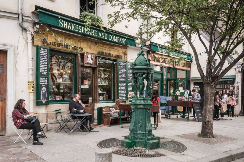 Shakespeare and Company bookshop in Paris. A mural inside displays the Christian maxim 'Be not inhospitable to strangers, lest they be angels in disguise' which echoes the ancient Greek concept of xenia. Picture: iStock Shakespeare and Company bookshop in Paris. A mural inside displays the Christian maxim 'Be not inhospitable to strangers, lest they be angels in disguise' which echoes the ancient Greek concept of xenia. Picture: iStock
