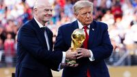 Gianni Infantino and Donald Trump File Photo