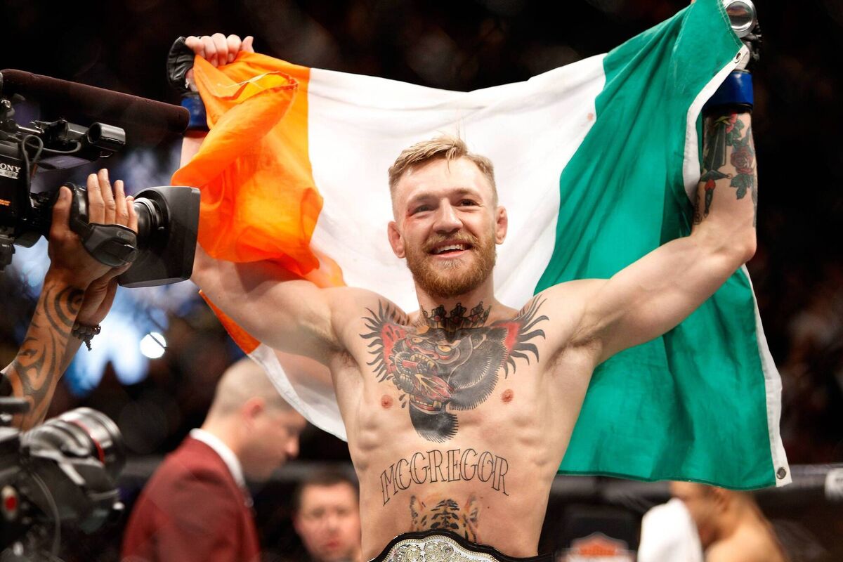 Conor McGregor: In the age of the so-called strong man, a different message has taken hold: the way to win a partner is to looksmax, pump iron, or simply wear her down. Picture: Steve Marcus/Getty Images