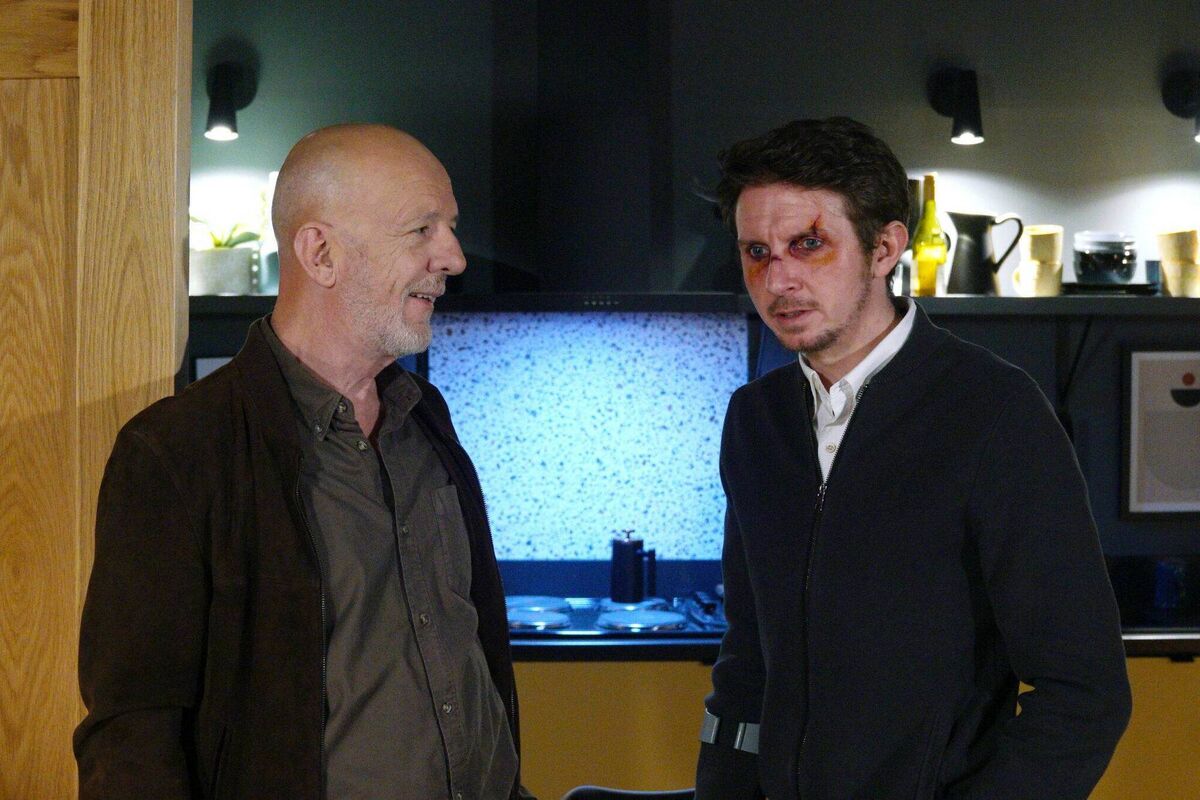 Liam Carney with Matthew O'Brien in a scene from Fair City. Liam Carney with Matthew O'Brien in a scene from Fair City.