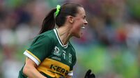 Aoife Dillane celebrates scoring a goal 4/8/2024