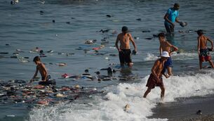 <p>Belongings left behind by migrants float in the sea after they crossed from Morocco into the Spanish enclave of Ceuta, Thursday, July 30, 2026. Picture: AP Photo/Antonio Sempere</p> <p>Belongings left behind by migrants float in the sea after they crossed from Morocco into the Spanish enclave of Ceuta, Thursday, July 30, 2026. Picture: AP Photo/Antonio Sempere</p>