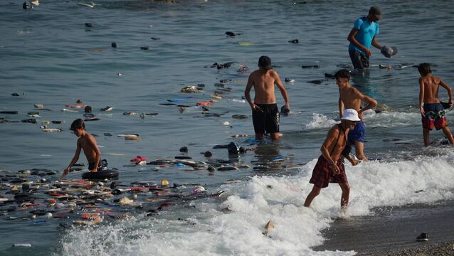 <p>Belongings left behind by migrants float in the sea after they crossed from Morocco into the Spanish enclave of Ceuta, Thursday, July 30, 2026. Picture: AP Photo/Antonio Sempere</p>