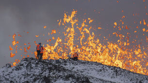 <p>An eruptive fissure of an active volcano in Grindavik on Iceland's Reykjanes Peninsula. Movie reincarnations can only achieve recreations with practical effects and models rather than with CGI or AI creations. Picture: AP Photo/Marco Di Marco</p> <p>An eruptive fissure of an active volcano in Grindavik on Iceland's Reykjanes Peninsula. Movie reincarnations can only achieve recreations with practical effects and models rather than with CGI or AI creations. Picture: AP Photo/Marco Di Marco</p>