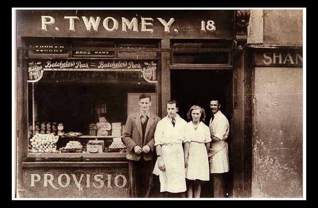 P Twomey butcher shop 18 Shandon Street. Pictured: Tom Twomey, Paddy Twomey Jnr Maureen Barrett and Paddy Barry P Twomey butcher shop 18 Shandon Street. Pictured: Tom Twomey, Paddy Twomey Jnr Maureen Barrett and Paddy Barry