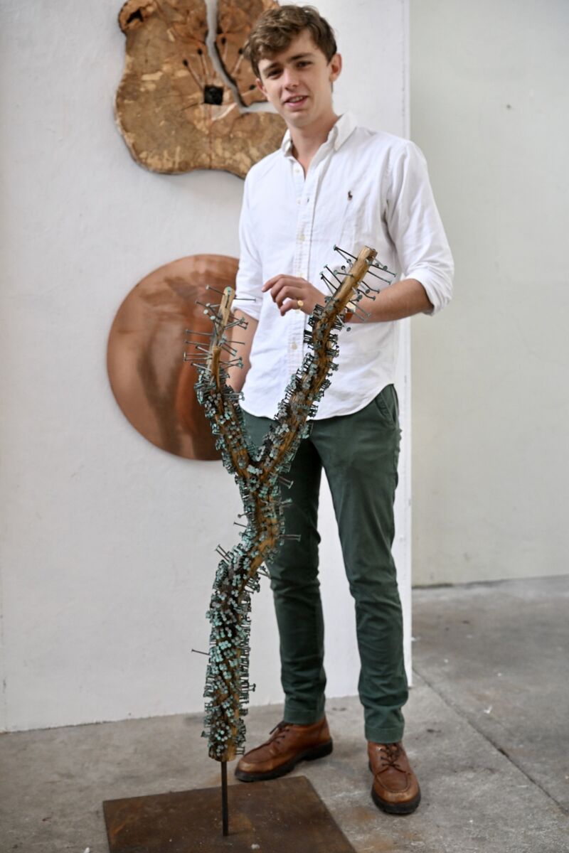 Sculptor Murrough O’Donovan with some of his work in exhibition at the Daly Building, West Cork Hotel, Skibbereen, West Cork. Picture: Larry Cummins Sculptor Murrough O’Donovan with some of his work in exhibition at the Daly Building, West Cork Hotel, Skibbereen, West Cork. Picture: Larry Cummins