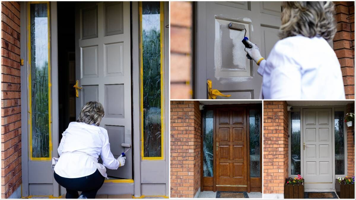 Anyone can transform their front door with a coat of paint in a weekend, says Aileen. 